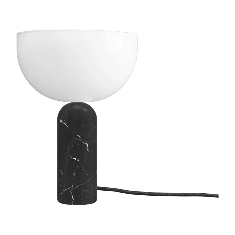 Lampe de table en marbre noir 35 cm Kizu - New Works - The Cool Republic