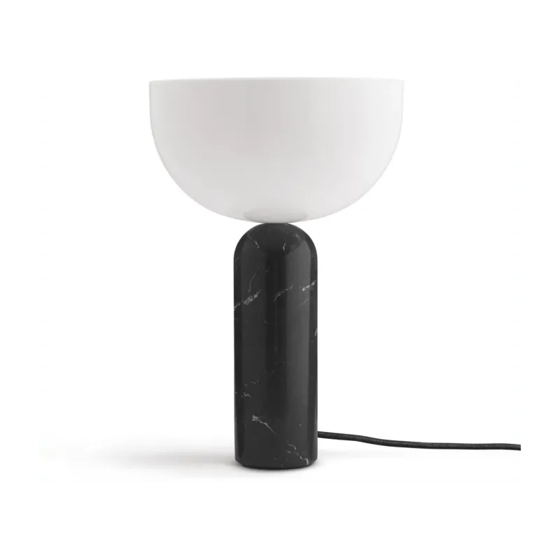 Lampe de table en marbre noir 45 cm Kizu - New Works - The Cool Republic