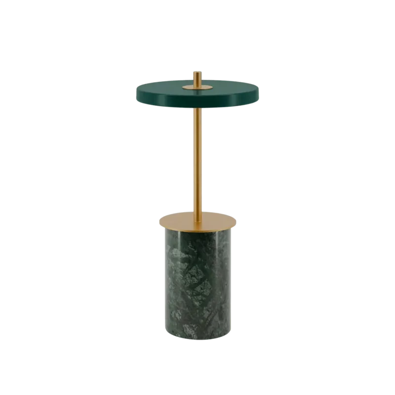 Lampe de table en marbre vert 12x25,5cm Asteria move mini - Umage - The Cool Republic