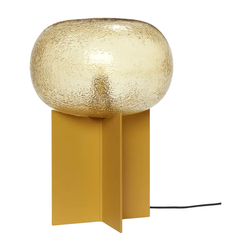 Lampe de table en verre ambre Podium - Hübsch - The Cool Republic