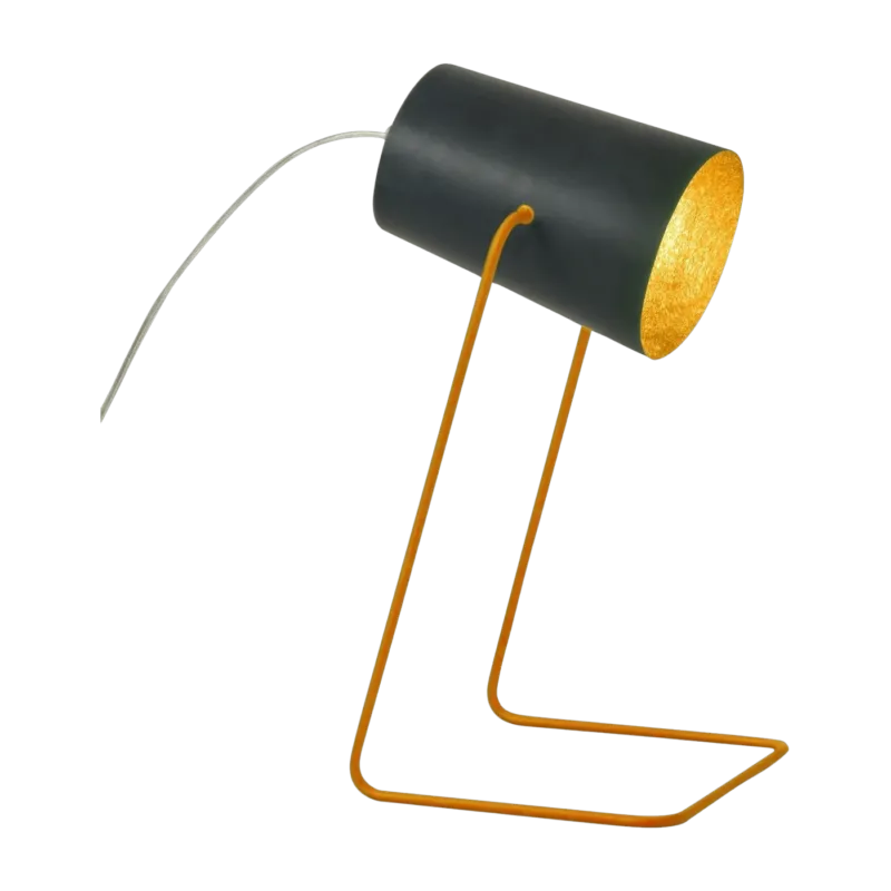 Lampe de table noire et dorée 31 cm Paint T Lavagna - In-es.artdesign - The Cool Republic