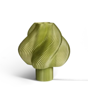 Lampe de table vert olive 26 cm Soft serve regular - Crème Atelier - The Cool Republic