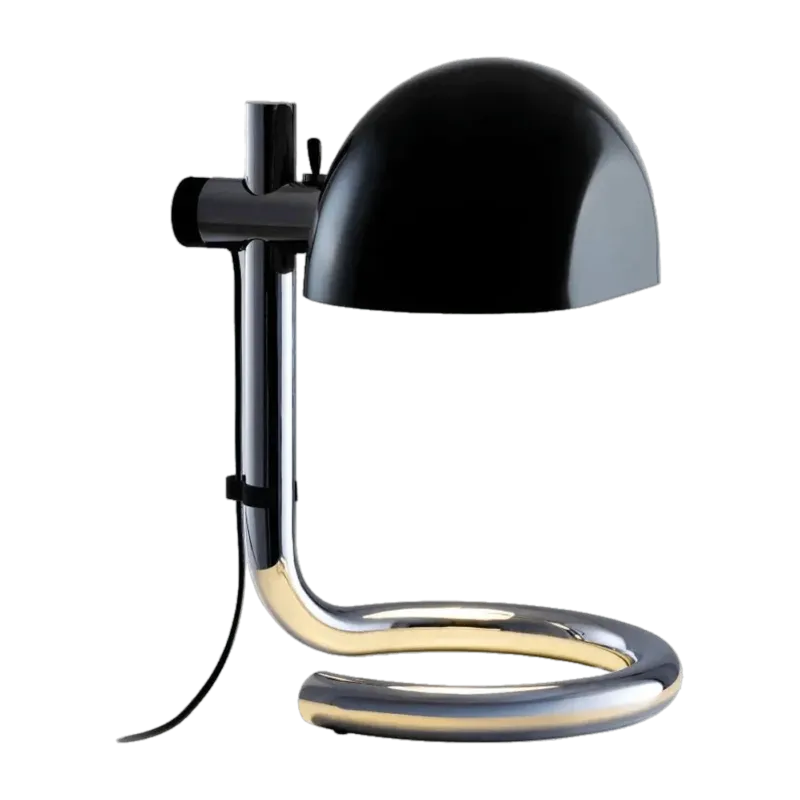 Lampe en acier chromé et plastique noir 38x41cm Lauro - Marset - The Cool Republic