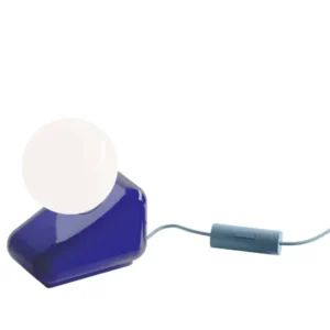 Lampe en céramique bleue 15x9,5cm Flip - Ferroluce - The Cool Republic