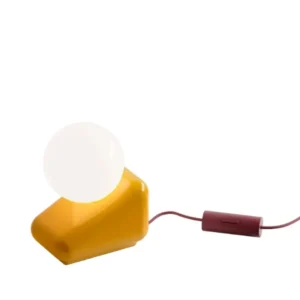 Lampe en céramique jaune 15x9,5cm Flip - Ferroluce - The Cool Republic