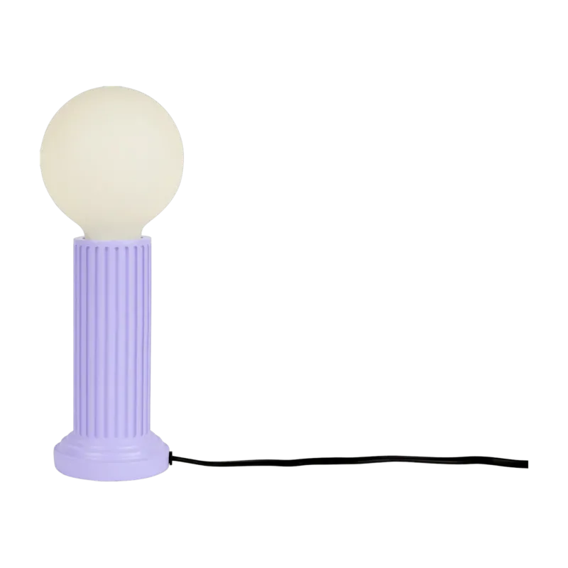 Lampe en céramique lila Athena - DOIY - The Cool Republic