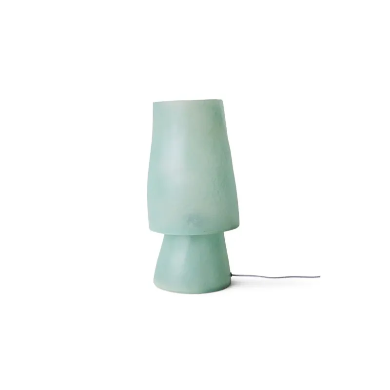 Lampe en fibre de verre bleu pétrole Glassfiber - HKLiving - The Cool Republic