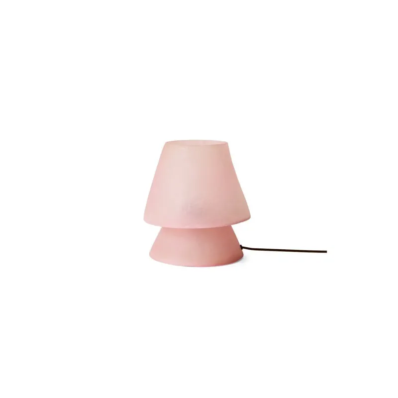 Lampe en fibre de verre rose Glassfiber - HKLiving - The Cool Republic