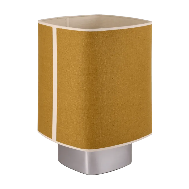 Lampe en tissu jaune curry et métal 41cm Dolce - Market Set - The Cool Republic