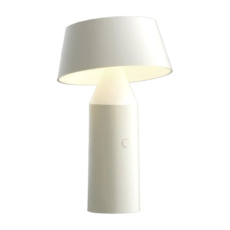 Lampe portable en acier blanche 22,5 cm Bicoca - Marset - The Cool Republic