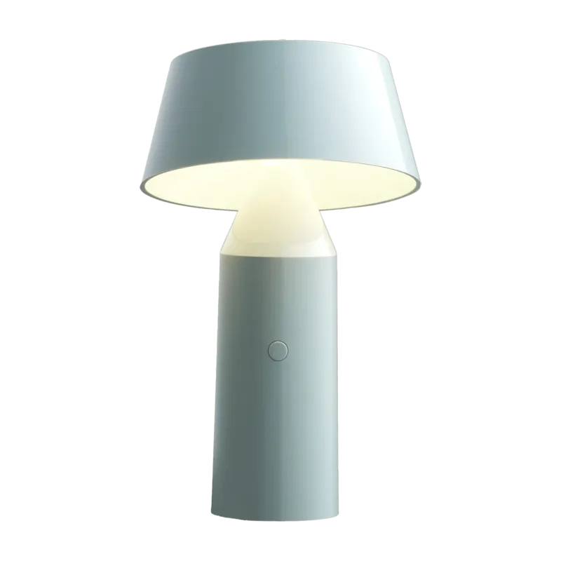 Lampe portable en acier bleue 22,5 cm Bicoca - Marset - The Cool Republic