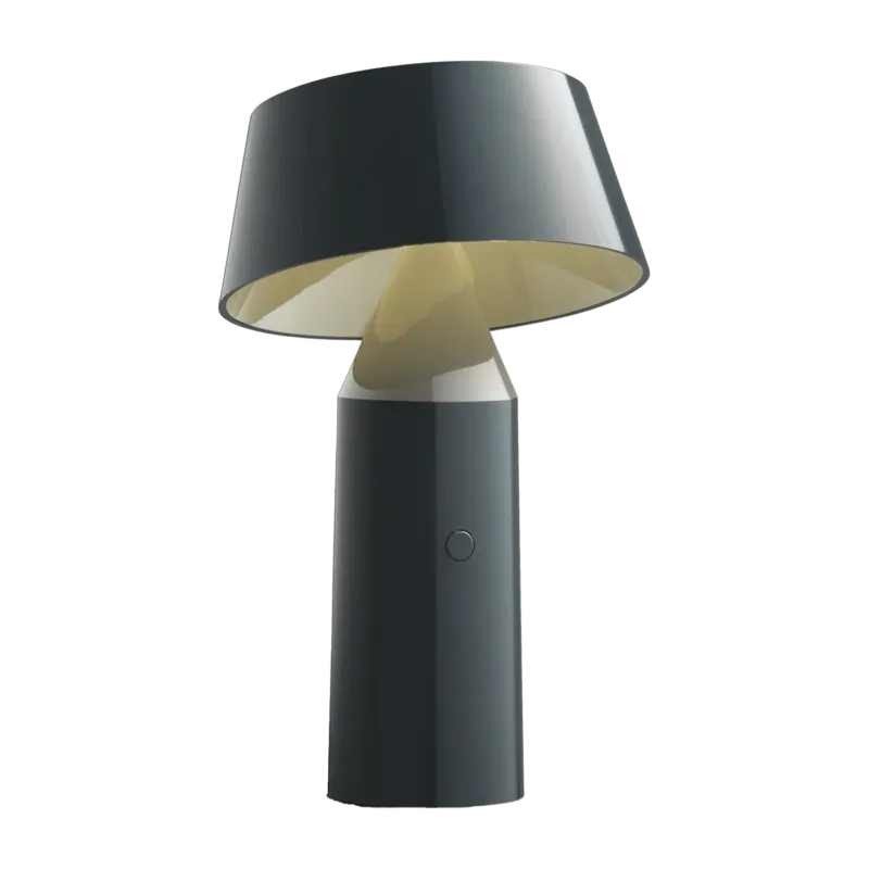 Lampe portable en acier grise 22,5 cm Bicoca - Marset - The Cool Republic