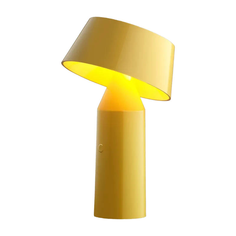 Lampe portable en acier jaune 22,5 cm Bicoca - Marset - The Cool Republic