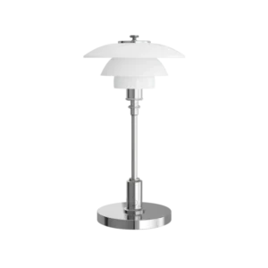 Lampe portable en aluminium chromé 11x16x29cm PH1/1 - Louis Poulsen - The Cool Republic