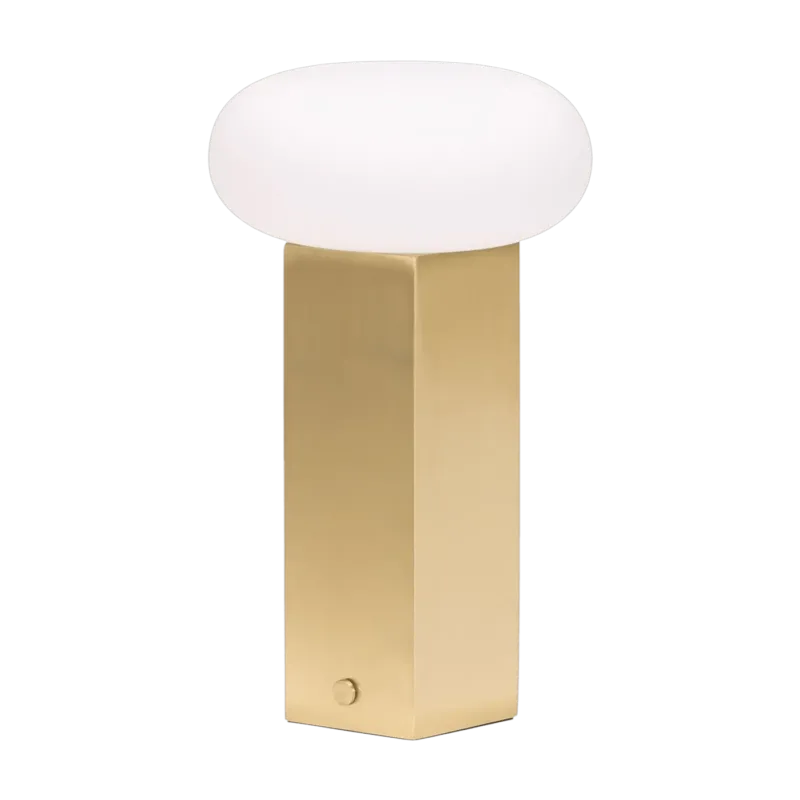 Lampe portable en finition laiton brossé Low - Hübsch - The Cool Republic
