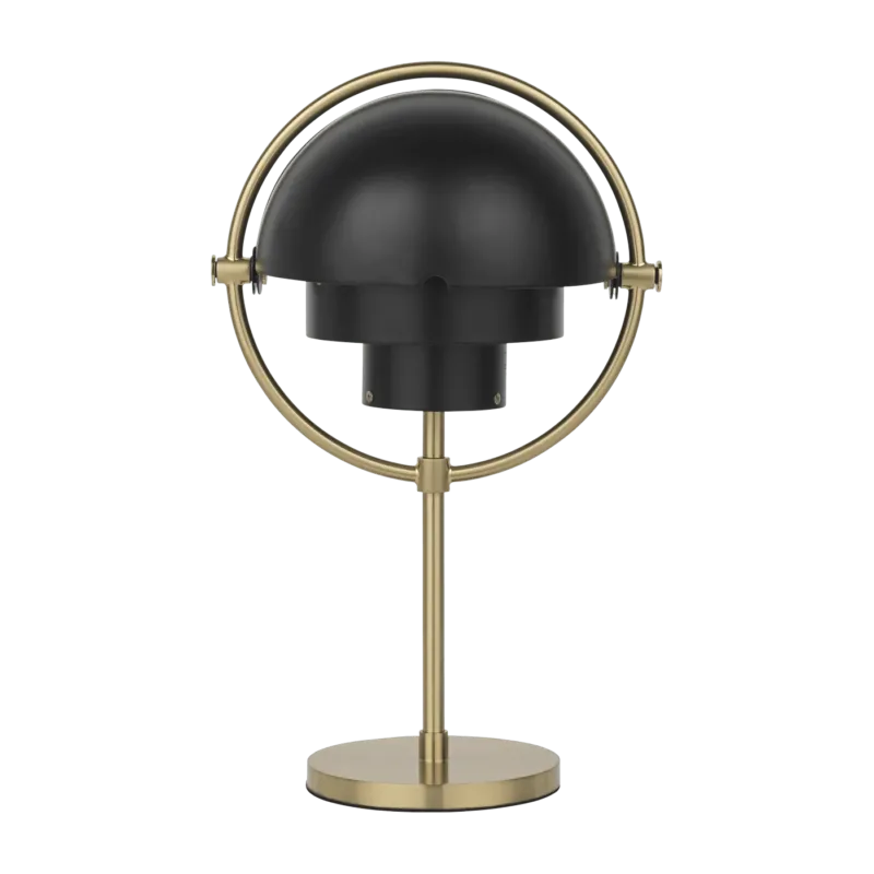 Lampe portable en laiton doré et métal noir Multi-Lite - Gubi - The Cool Republic