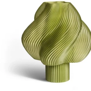 Lampe portable vert olive 23 cm Soft serve - Crème Atelier - The Cool Republic