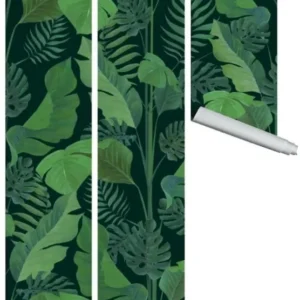 Lé de papier peint vert Samad - MUES Design - The Cool Republic