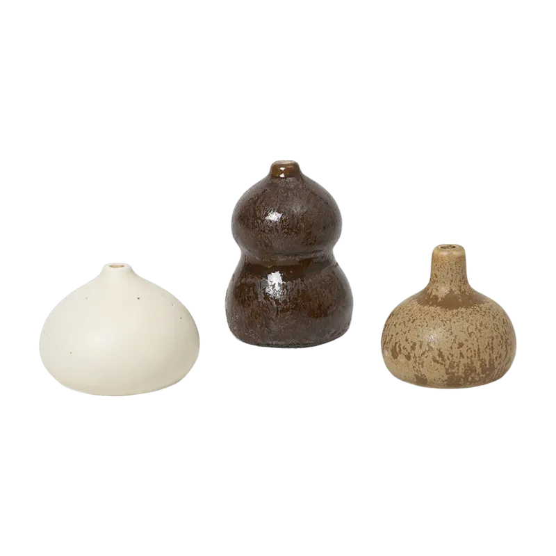 Lot de 3 mini vases Komo - Ferm Living - The Cool Republic