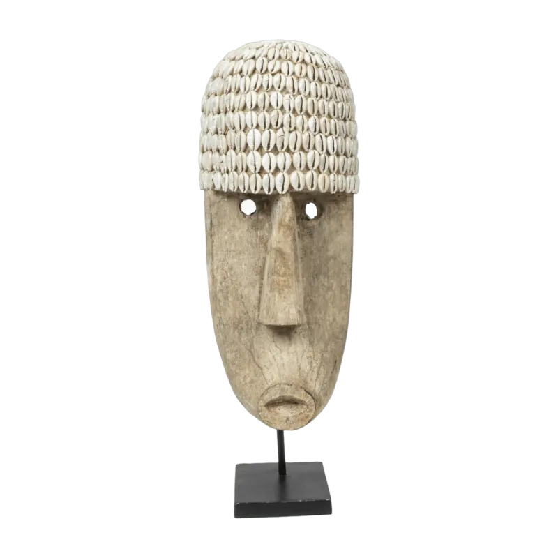 Masque de Cowrie sur pied L - Bazar Bizar - The Cool Republic