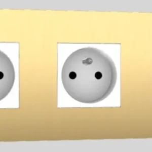 Prise 3G socket doré - Buster & Punch
