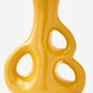 Vase en grès émaillé jaune 50,5cm Three Ears - Pols potten