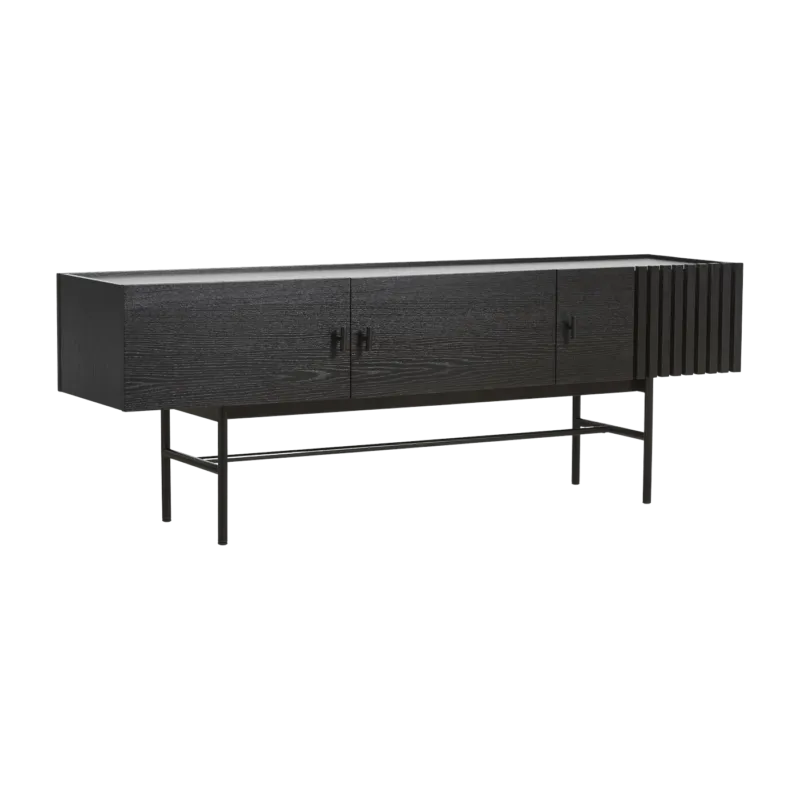 Meuble tv en chêne teinté 150 cm Array - Woud - The Cool Republic