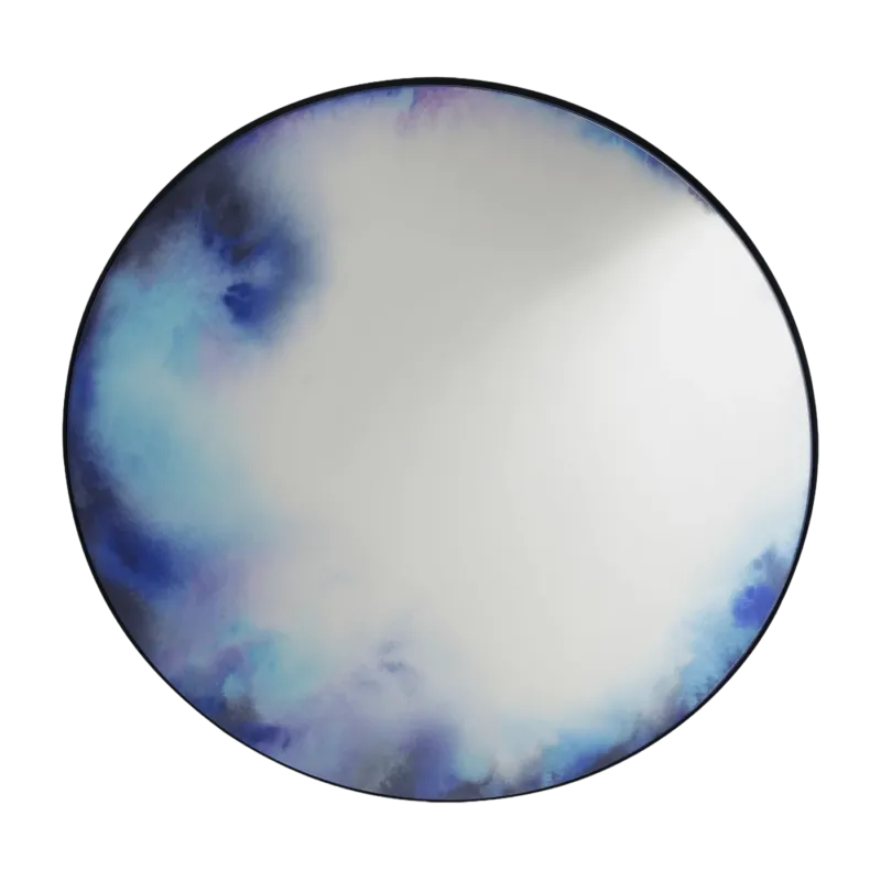 Miroir 110 cm Aquarelle bleue-violet Francis - Petite Friture - The Cool Republic