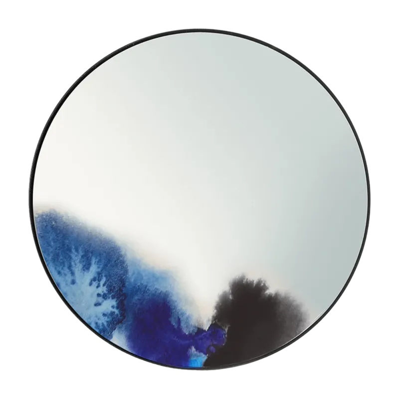 Miroir Aquarelle bleue 45 cm Francis - Petite Friture - The Cool Republic