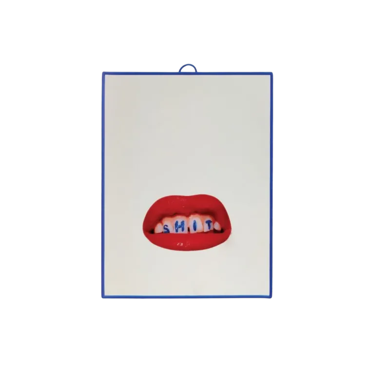 Miroir avec bouche 17,5x2cm Small shit - Seletti - The Cool Republic