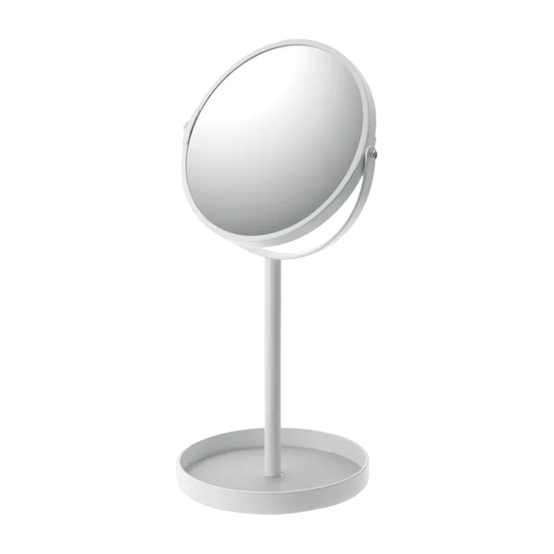 Miroir avec plateau pour accessoires blanc Tower - Yamazaki - The Cool Republic