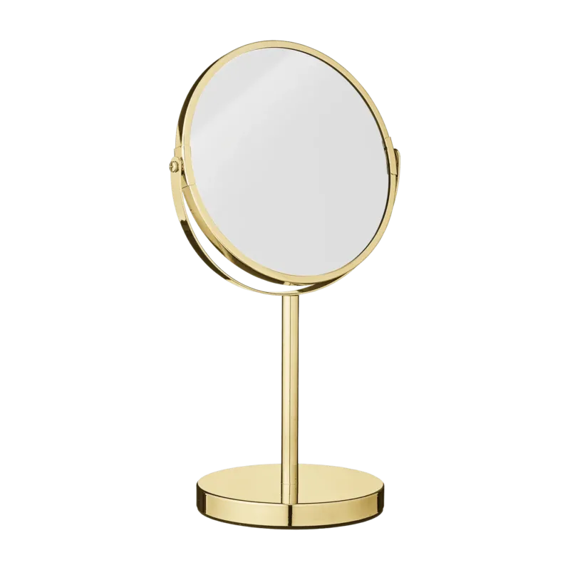 Miroir de maquillage doré côté grossissant Bold - Bloomingville - The Cool Republic