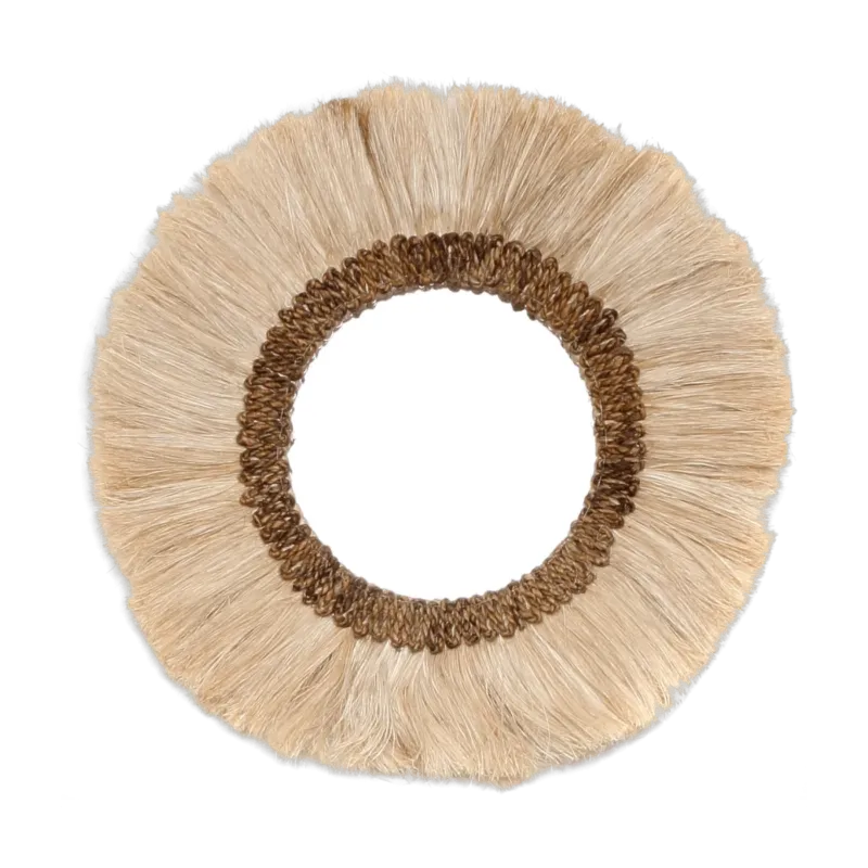 Miroir en fibres naturelles M Mowgli - Bazar Bizar - The Cool Republic