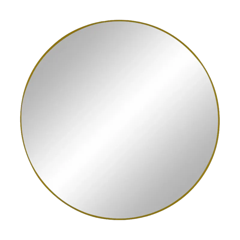 Miroir en métal doré 30 cm Palace - Pomax - The Cool Republic