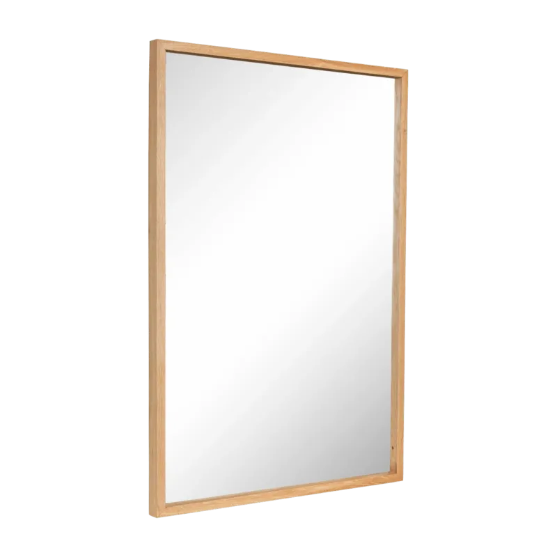 Miroir mural 60 x 90 cm en chêne naturel - Hübsch - The Cool Republic