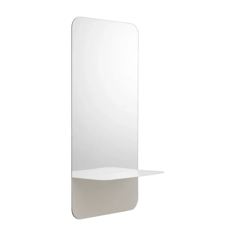 Miroir mural vertical blanc Horizon blanc - Normann Copenhagen - The Cool Republic
