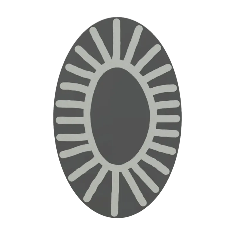 Miroir oval Brick 96 - Gervasoni - The Cool Republic