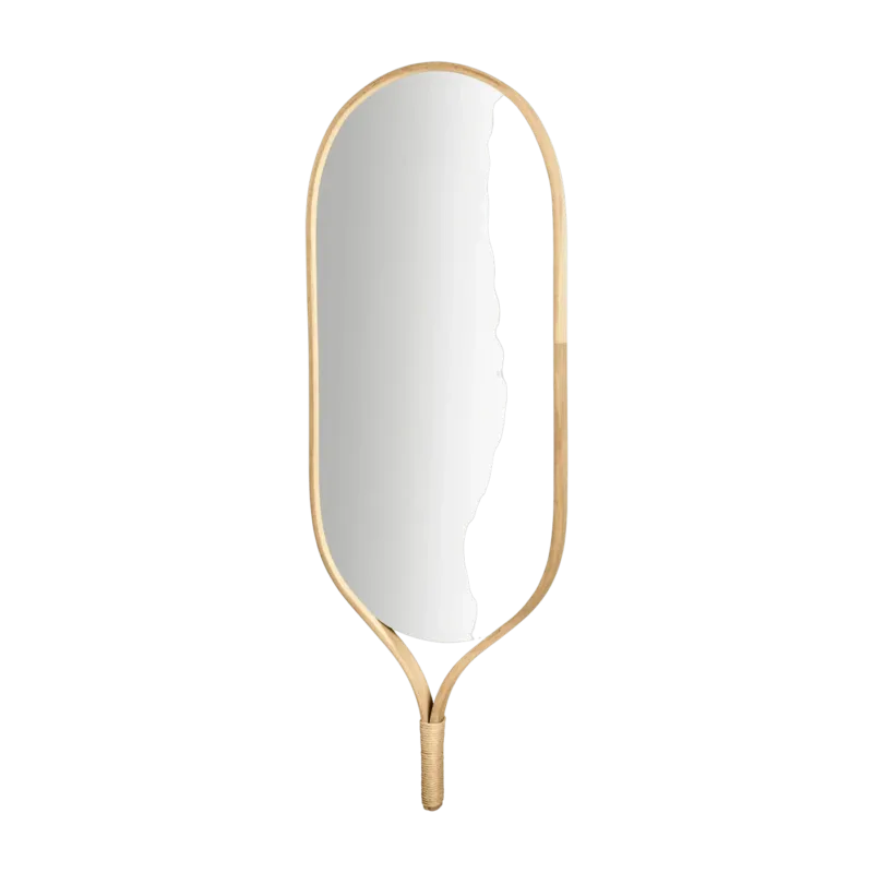 Miroir oval en chêne Racquet - Bolia - The Cool Republic