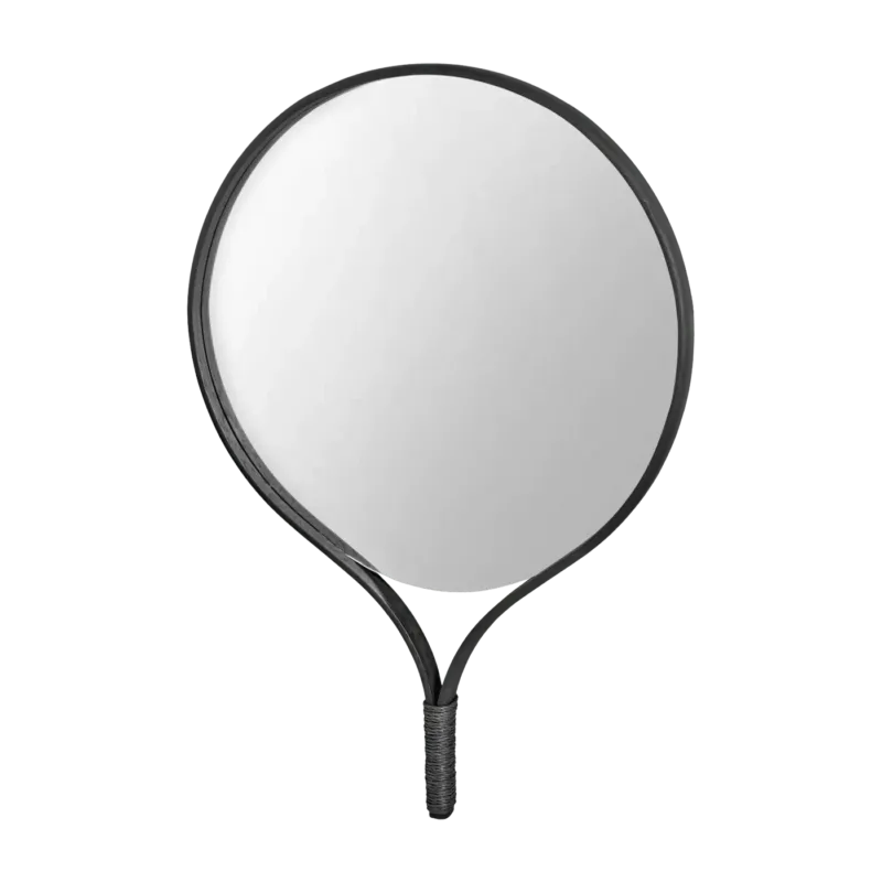 Miroir rond en chêne noir Racquet - Bolia - The Cool Republic