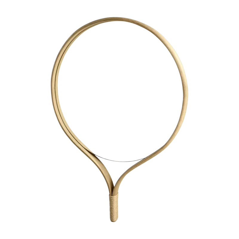 Miroir rond en chêne Racquet - Bolia - The Cool Republic