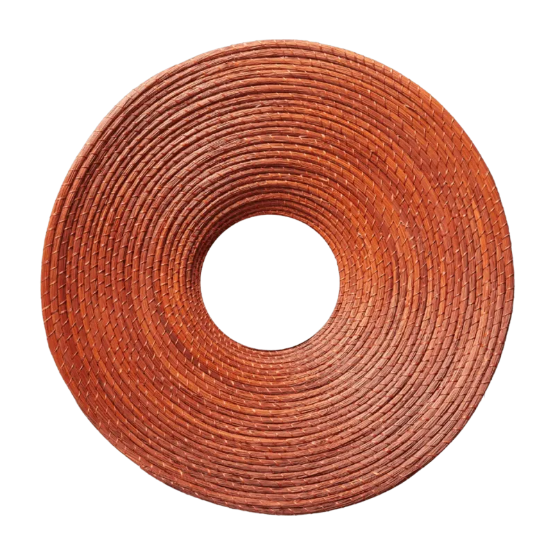 Miroir rond en palmier rouge Killa - Ames - The Cool Republic