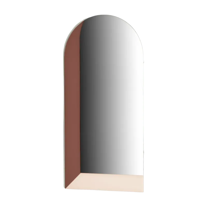 Miroir sérigraphié bordeaux et rose 110 cm Linna - ENOstudio - The Cool Republic
