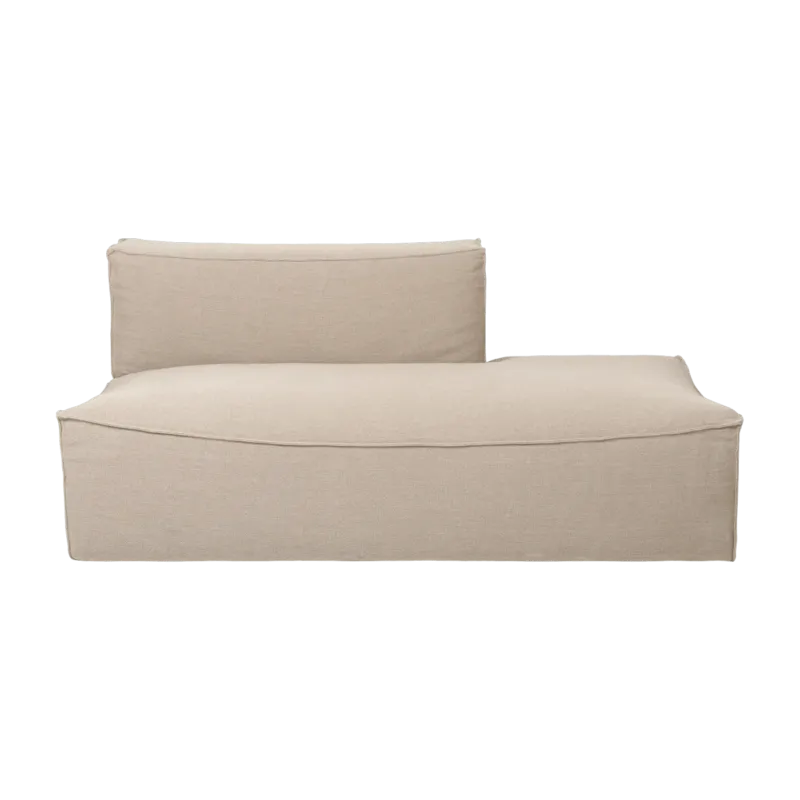 Module avec accoudoir droit L beige Catena - Ferm Living - The Cool Republic