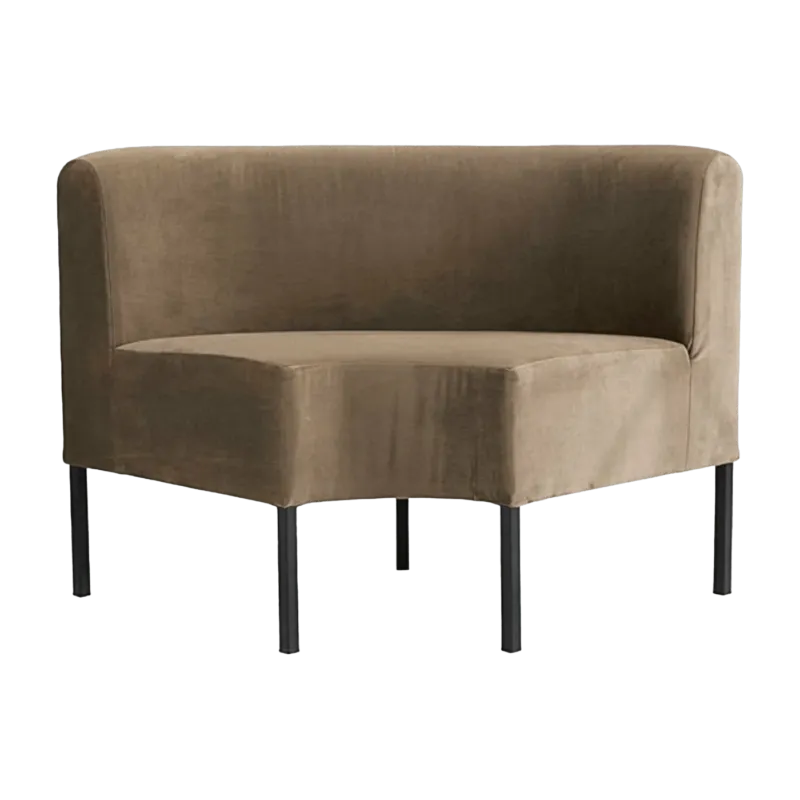 Module d'angle canapé en velours Sand - House Doctor - The Cool Republic