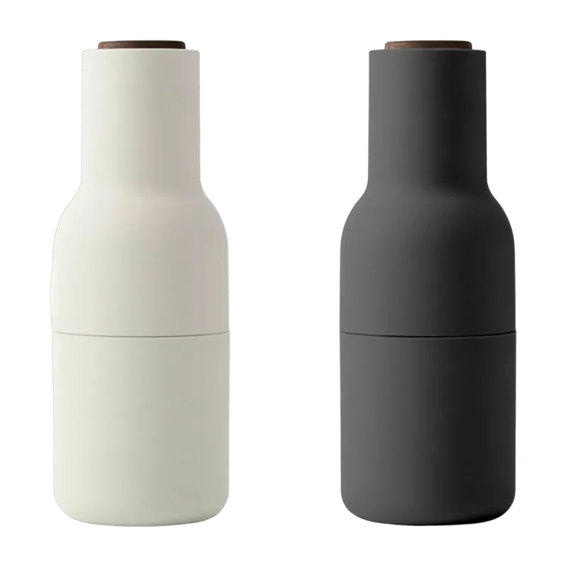 Moulin à sel et moulin à poivre gris et blanc Bottle - Audo - The Cool Republic