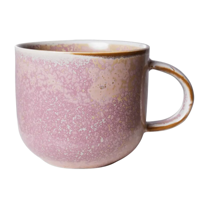Mug en porcelaine rose Rustic - HKliving - The Cool Republic