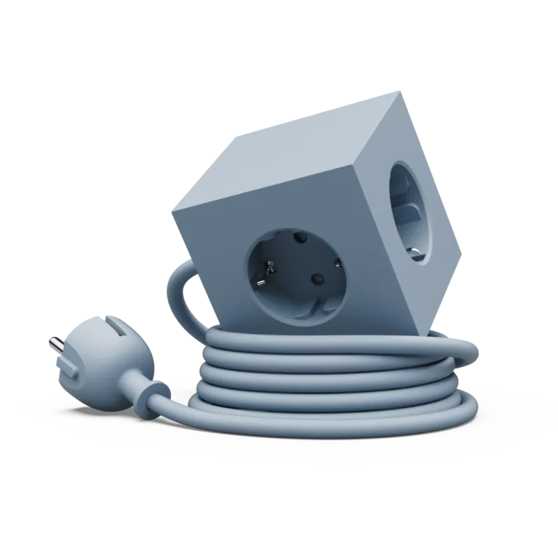 Multiprise USB-C 30W 1.8m bleu Square 1 - Avolt - The Cool Republic