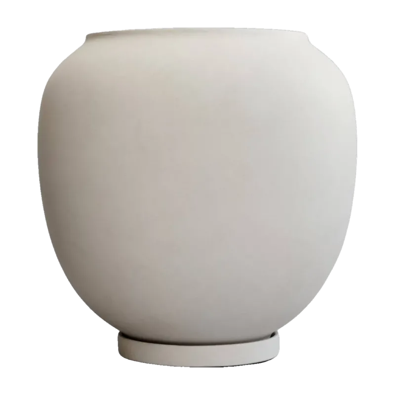 Pot de fleur en fibre blanc 53x53cm - 101 Copenhagen