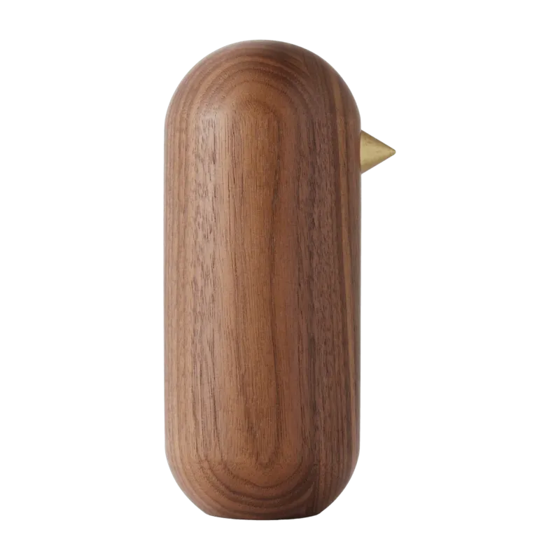 Oiseau en bois 13,5 cm noyer Little Bird Walnut - Normann Copenhagen - The Cool Republic