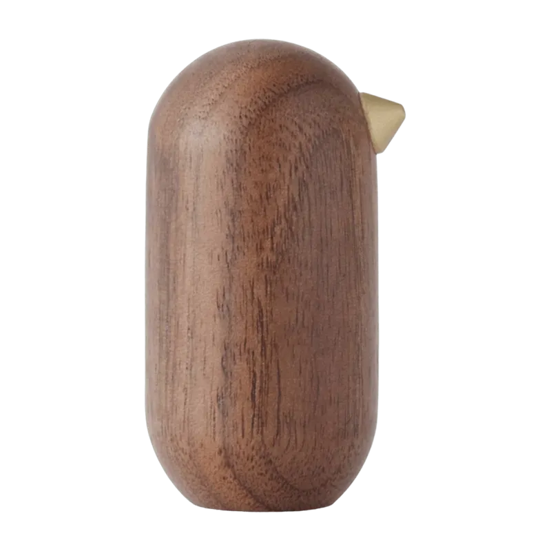 Oiseau en bois 7 cm noyer Little Bird Walnut - Normann Copenhagen - The Cool Republic
